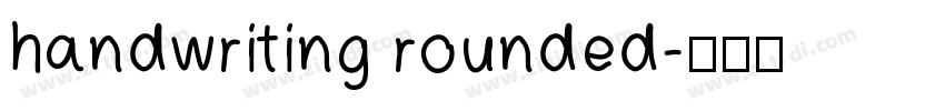 handwriting rounded字体转换
